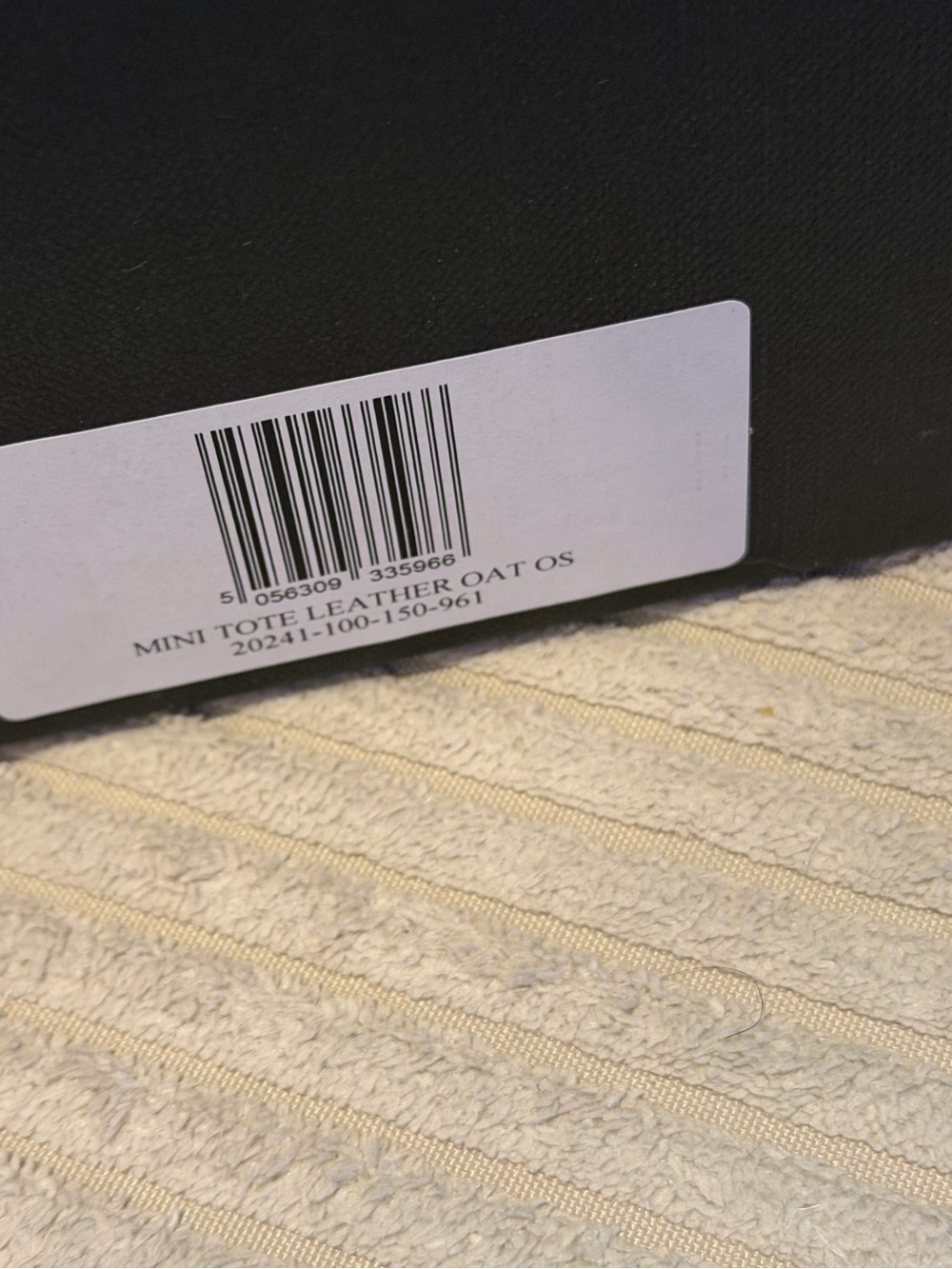 Strathberry Oat Mini Tote with Gold Bar Detail (new in a box with a dust bag) - Picture 14 of 14